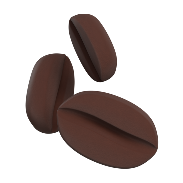 Yüksek kalite 3 boyutlu kahve çekirdekleri havada asılı, zengin dokular ve doğal ışıltı sergiliyor. Kahve markası, reklam ve baskı veya dijital kullanım için ideal