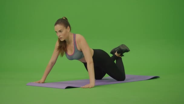 Sportswear Strong Fit Woman 칼로리 훈련을 강화하는 건강의 크로마 — 비디오