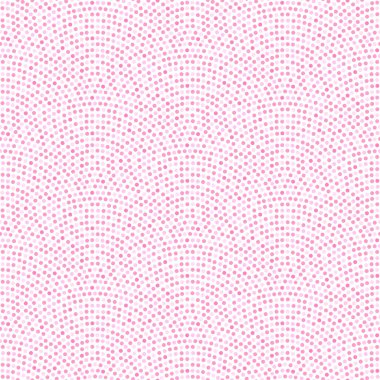 Geometrik balık ölçekli kusursuz dalgalı desenli vektör. Beyaz arka planda pembe mor konfeti. Yelpaze şeklinde çelenkler 