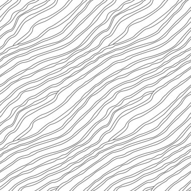 Beyaz arkaplandaki siyah dalgalı çizgilerden köşegen karalamayı yönlendir