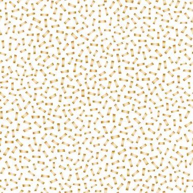 Memphis tarzında 80-90 'lı yıllarda, beyaz arka planda, altın çizgilerden kusursuz bir model, kaotik bir düzen.