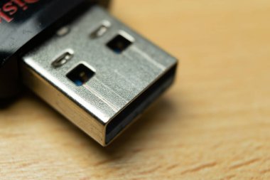 Bir kalem sürücüsünün bağlantısının makro görünümü