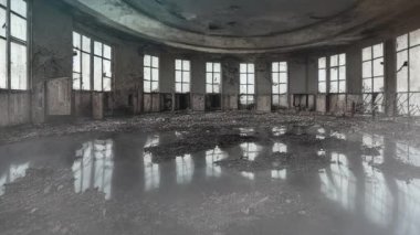 Chornobyl eski Nükleer Santrali 'nin terk edilmiş radyoaktif kontrol odası. 1986' da Sovyetler Birliği 'nde Çernobil' de yaşanan nükleer olay nedeniyle Ukrayna 'da terk edilmiş..
