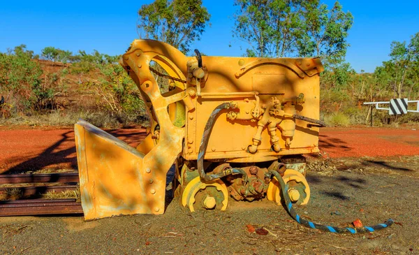 Steenbreker Rail Battery Hill Mining Center Tennant Creek Northern Territory — Stockfoto