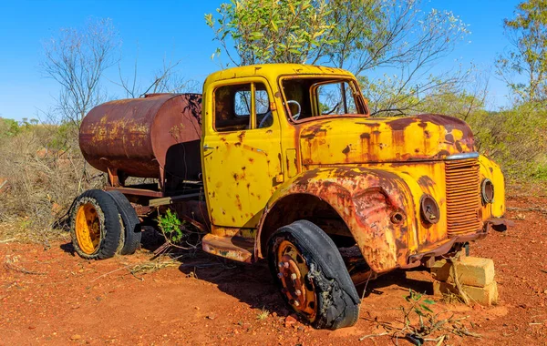 Tankwagen Van Battery Hill Mining Center Tennant Creek Northern Territory — Stockfoto