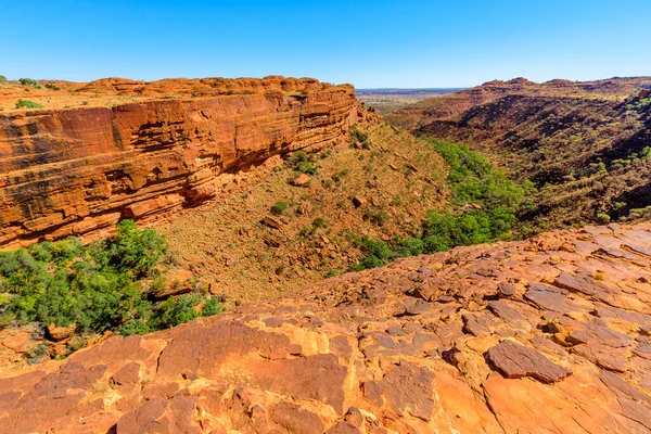 Sunset Scenic Sandstone Domes Lost City Kings Canyon Watarrka National — Foto de Stock
