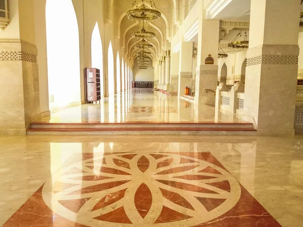 Doha Qatar Febrero 2019 Corredor Interior Mezquita Imam Abdul Wahhab — Foto de Stock