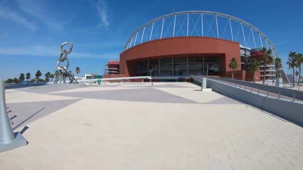 Doha Katar Şubat 2019 Aspire Park Katar Ana Stadı 2022 — Stok video