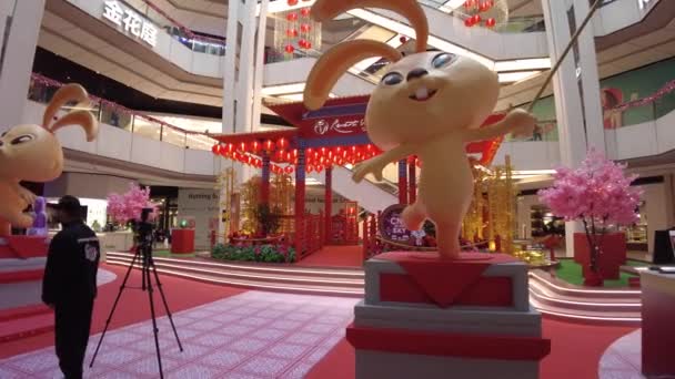 Sky Avenue Mall Kuala Lumpur Malaysia January 2023 Chinese New — Vídeos de Stock