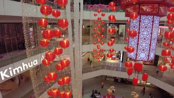 Sky Avenue Mall Kuala Lumpur Malaysia January 2023 Chinese New — Stockvideo