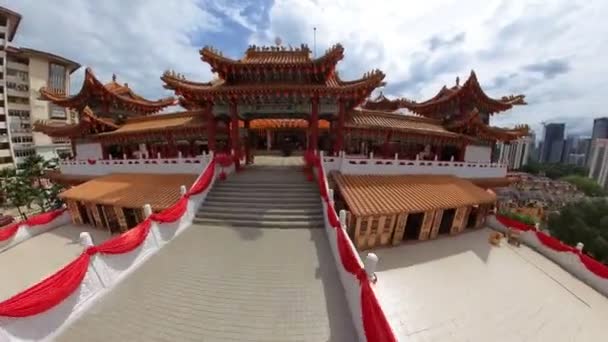 Κουάλα Λουμπούρ Μαλαισία Ιανουάριος 2023 Ναός Thean Hou Χρησιμεύει Τόπος — Αρχείο Βίντεο