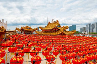 Thean Hou Temple is a renowned Chinese temple in Kuala Lumpur, Malaysia, renowned for its structure and design. It serves as a place of worship for the sea goddess Mazu and is a tourist hotspot.