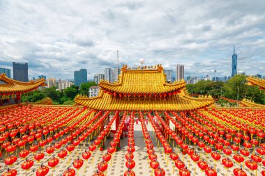 Thean Hou Temple is Chinese temple in Malaysia Kuala Lumpur. It has become renowned for its architecture. A sacred place of veneration for Chinese sea goddess Mazu. Also very popular spot for visitors