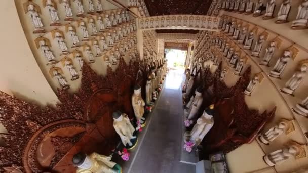 George Town Malasia Jan 2023 Estatuas Buda Templo Budista Birmano — Vídeos de Stock