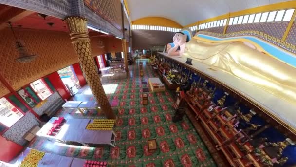 George Town Malaysia Jan 2023 Chaiya Mangalaram Thai Buddhist Temple — Video