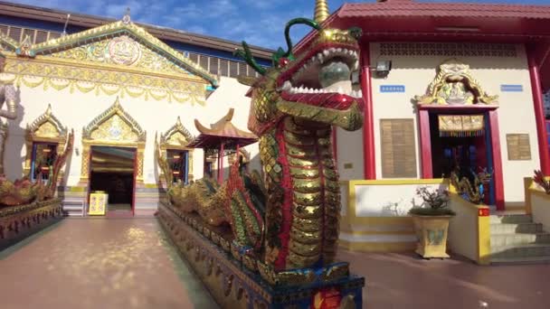 George Town Malaysia Jan 2023 Wat Chaiya Mangalaram Renowned Thai — Video