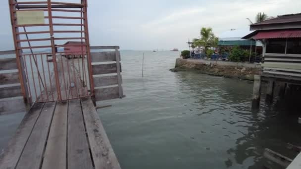 George Town Malaysia Jan 2023 Chew Jetty Renowned Historic Chinese — 비디오