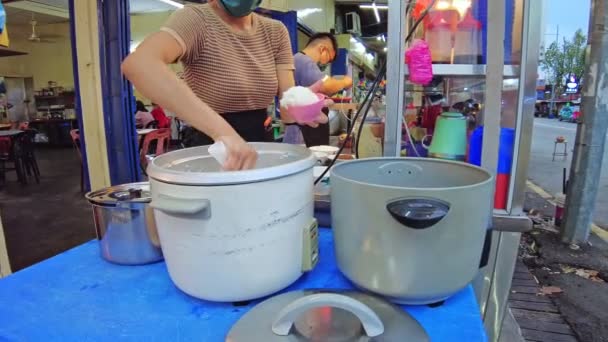 George Town Malajsie Leden 2023 Pouliční Obchody Potravinami Chew Jetty — Stock video
