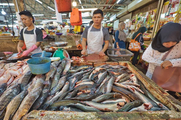 Chow Kit Road Market Kuala Lumpur Malaysia Jan 2023 Going — Stock Photo, Image
