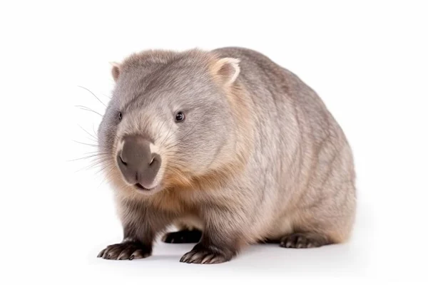 Wombat Herbivorous Marsupial Native Australia Known Its Short Legs Body — Stock Photo, Image