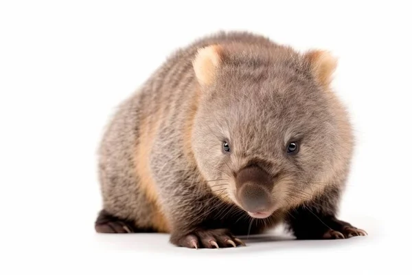 Wombats São Solitários Noturnos Vivem Pastagens Florestas Áreas Montanhosas Com — Fotografia de Stock