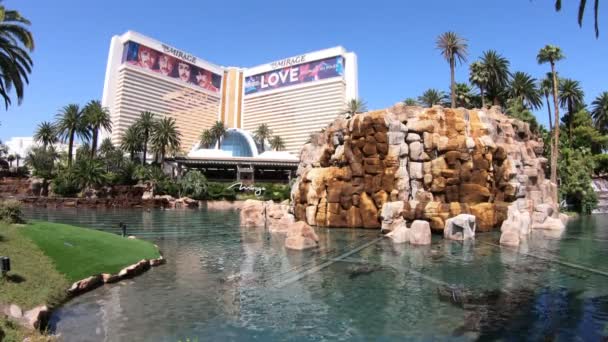 Las Vegas Nevada Verenigde Staten Aug 2018 Mirage Een Bekend — Stockvideo
