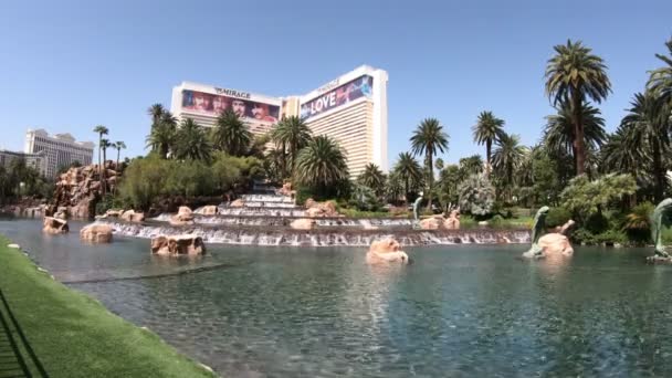 Las Vegas Nevada Usa Aug 2018 Mirage Las Vegas Famous — Stock Video