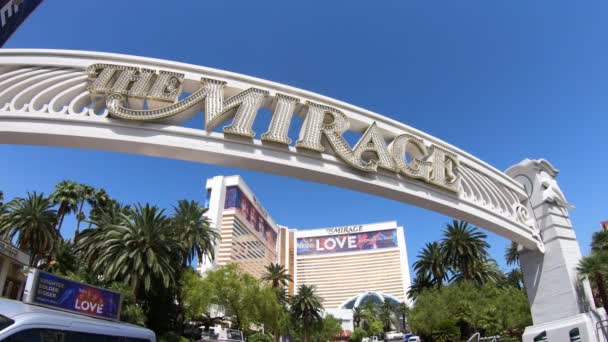 Las Vegas Nevada Usa Ago 2018 Casinò Mirage Las Vegas — Video Stock