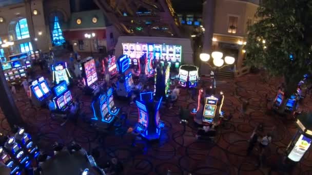 Las Vegas Nevada Estados Unidos Ago 2018 Casino Parisino Las — Vídeo de stock