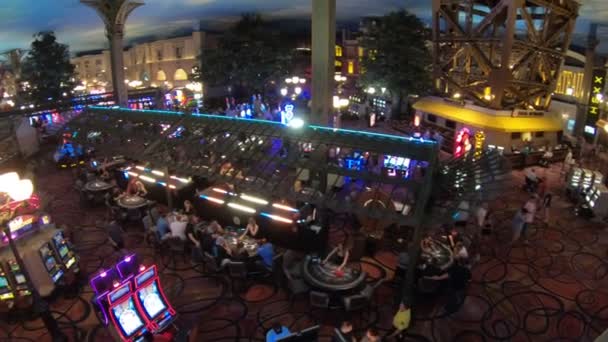 Las Vegas Nevada Ago 2018 Casino Parisino Las Vegas Ofrece — Vídeos de Stock