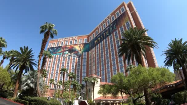Las Vegas Nevada Verenigde Staten Aug 2018 Treasure Island Casino — Stockvideo