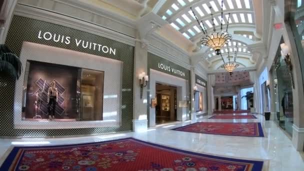 Las Vegas Nevada Amerika Birleşik Devletleri Ağustos 2018 Louis Vuitton — Stok video
