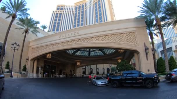 Las Vegas Nevada Verenigde Staten Aug 2018 Het Palazzo Hotel — Stockvideo