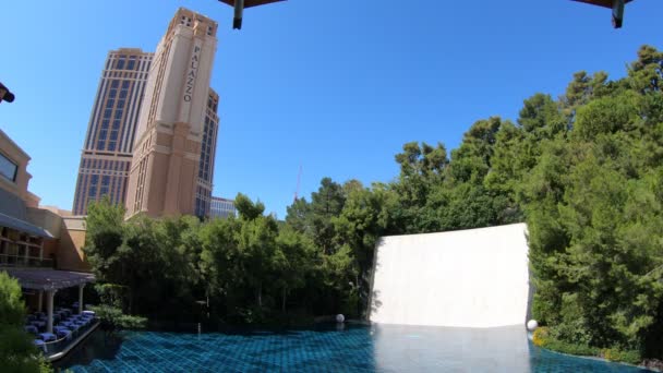 Las Vegas Usa Sierpień 2018 Palazzo Hotel Strip Elegancka Architektura — Wideo stockowe