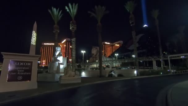 Las Vegas Nevada Usa Ago 2018 Luxor Hotel Casino Las — Video Stock