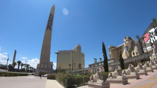 Las Vegas Nevada Eua Ago 2018 Luxor Hotel Casino Famoso — Vídeo de Stock