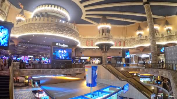 Las Vegas Nevada Usa Aug 2018 Excalibur Hotel Casino Medieval — стоковое видео