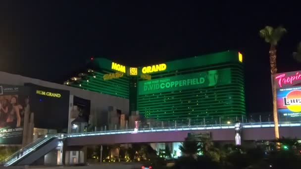 Las Vegas Nevada Amerika Serikat Agustus 2018 Mgm Grand Casino — Stok Video