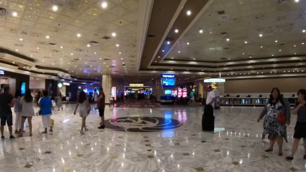 Las Vegas Nevada Ago 2018 Mgm Grand Casino Lujoso Complejo — Vídeos de Stock