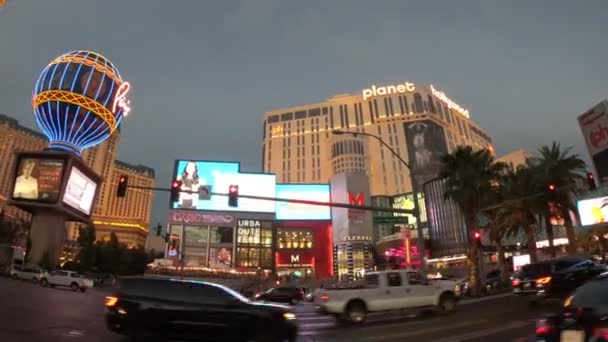 Las Vegas Nevada Usa Srpen 2018 Las Vegas Parisian Casino — Stock video