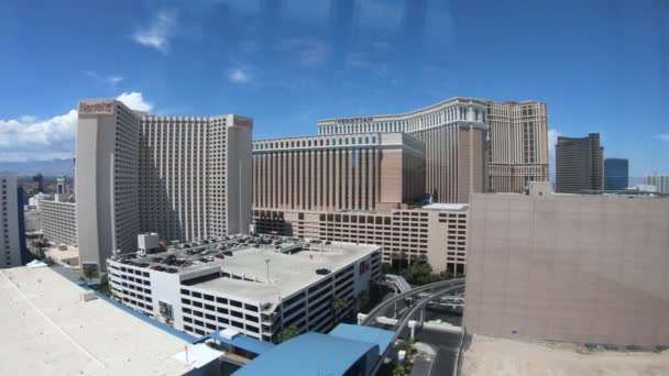Las Vegas Estados Unidos Ago 2018 Vista Aérea Del Casino — Vídeo de stock