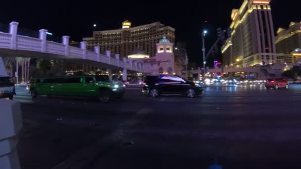 Las Vegas Nevada United States August 2018 Street View Strip — Stock Video