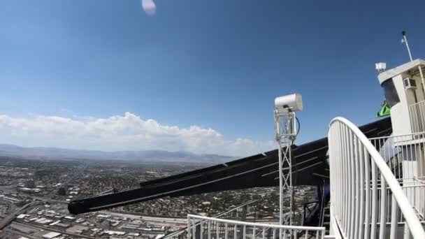 Las Vegas Usa Ago 2018 Xscream Brivido Cima Alla Stratosphere — Video Stock