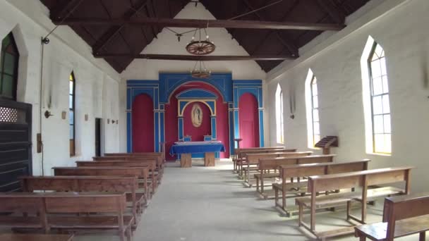 Gran Canaria Kwiecień 2023 Kościół Sioux City Replika Typowej Kaplicy — Wideo stockowe