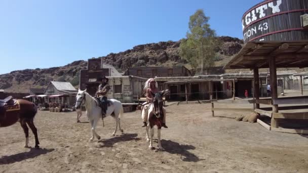 Gran Canaria Aprile 2023 Sentiti Vero Cowboy Indiano Nel Momento — Video Stock