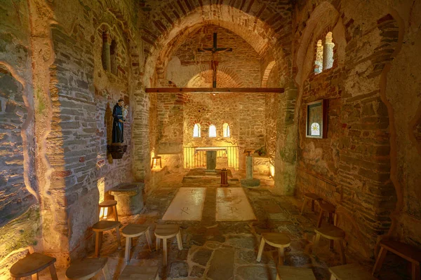 Cabo Rodon Albania Junio 2023 Interior Iglesia Católica San Antonio —  Fotos de Stock