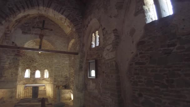 Rodon Burnu Arnavutluk Haziran 2023 Anthony Kilisesi Nin Içi Tek — Stok video