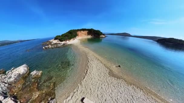 Main Attraction Ksamil Islands Lies Pristine Picturesque Beaches Each Island — Vídeo de stock