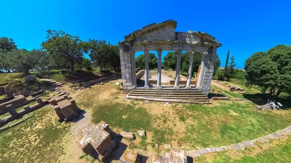 Apollonia Antiguo Yacimiento Arqueológico Situado Albania Tiene Una Importancia Histórica — Foto de Stock