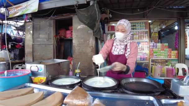 Kuala Lumpur Malaysia Jan 2023 Der Chow Kit Market Ist — Stockvideo